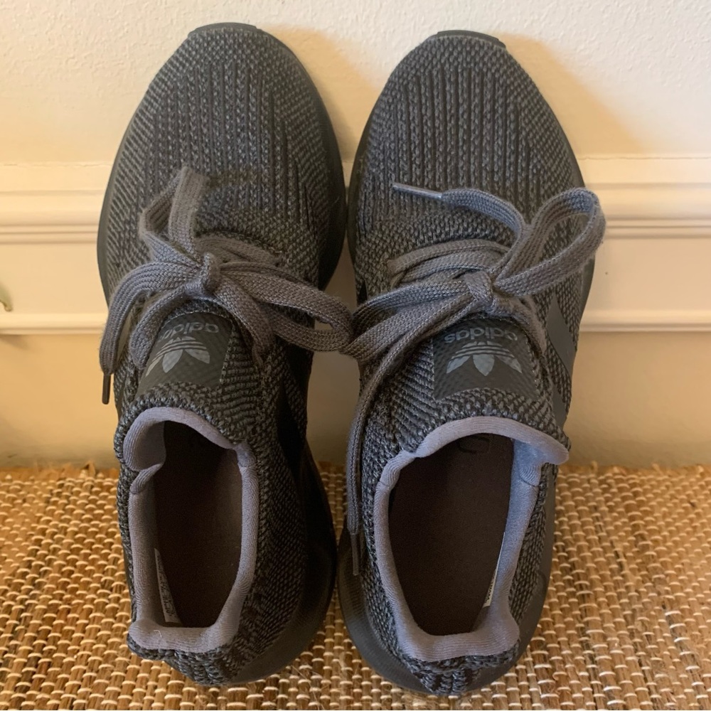 Adidas Ortholite Running Sneaker Dark Gray Black  Size 5 Comfort Sneakers Shoes